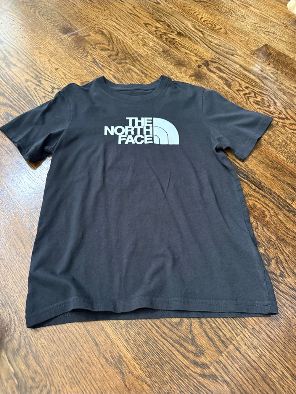 The North Face Black Tee with White Logo